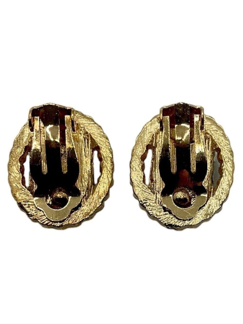 Vintage Costume Jewelry Clip On Earrings Multi Color - Picture 2 of 2